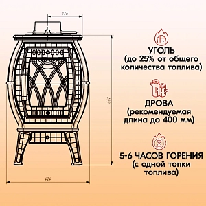 д-Печь-камин Прометалл Бахта отопительно-варочная5 Страница 2000х2000