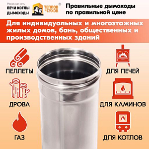 Труба L500 ТМ-Р 430-0.8 D120 (2)